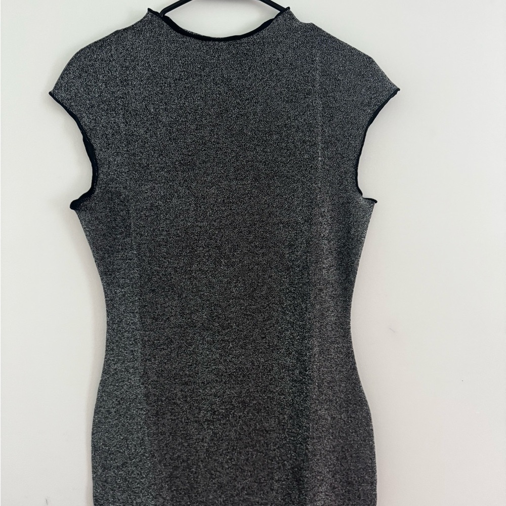 Women's Gray Cap Sleeve Dress